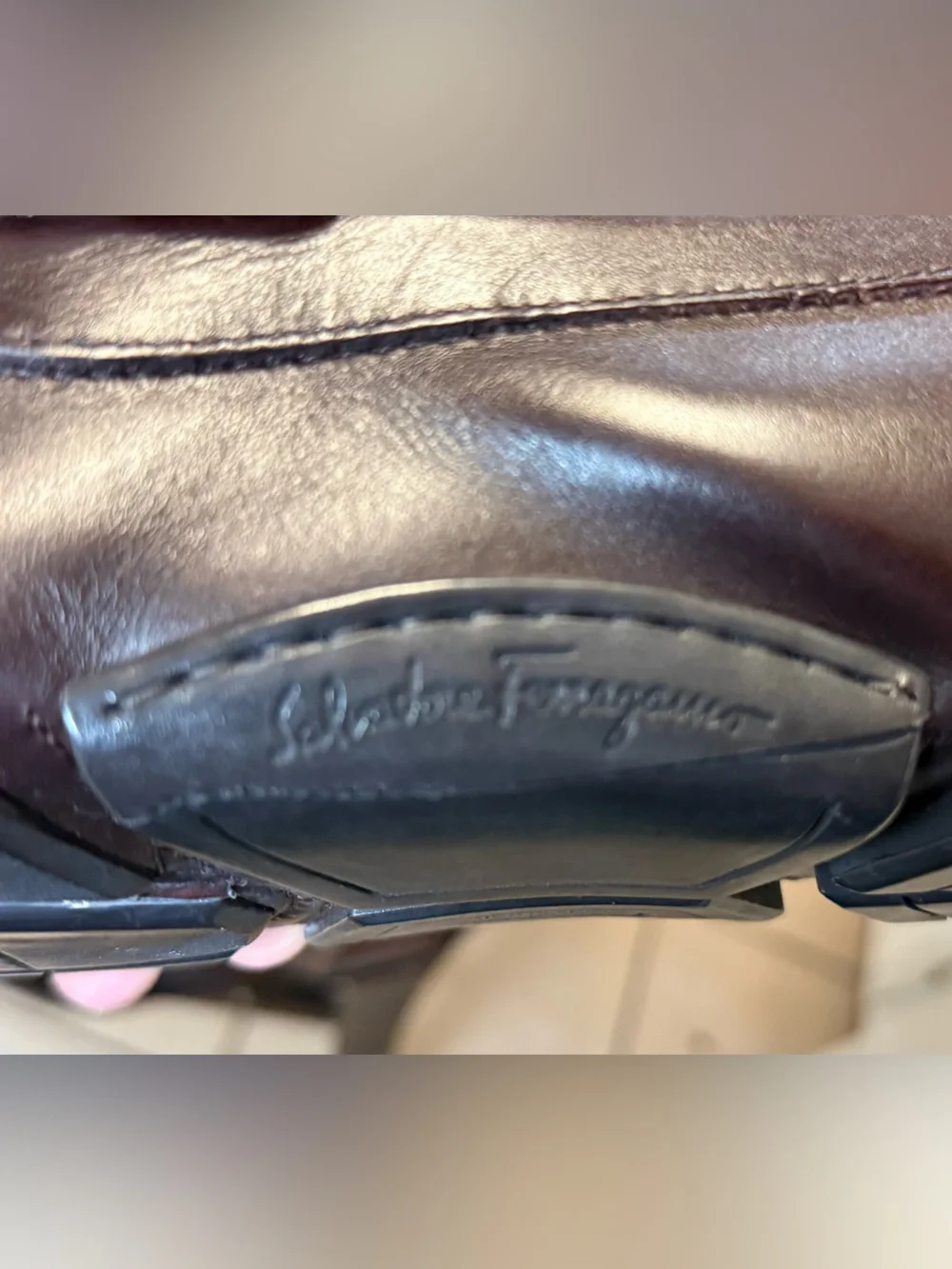 Salvatore Ferragamo Brown Leather Horsebit Driving Shoes